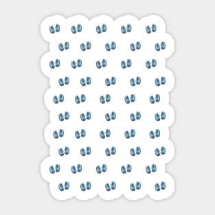 Blue Booties Sticker